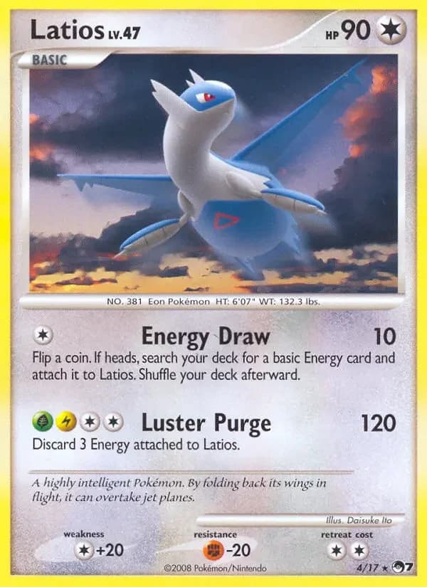Carte Pokémon Latios #4 — POP 7