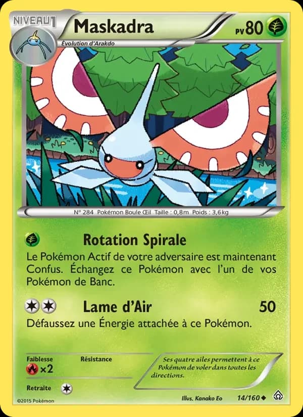 Carte Pokémon Maskadra #14 — Primo-Choc