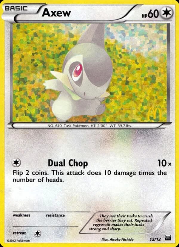 Carte Pokémon Coupenotte #12 — 2012 Promo McDonald's
