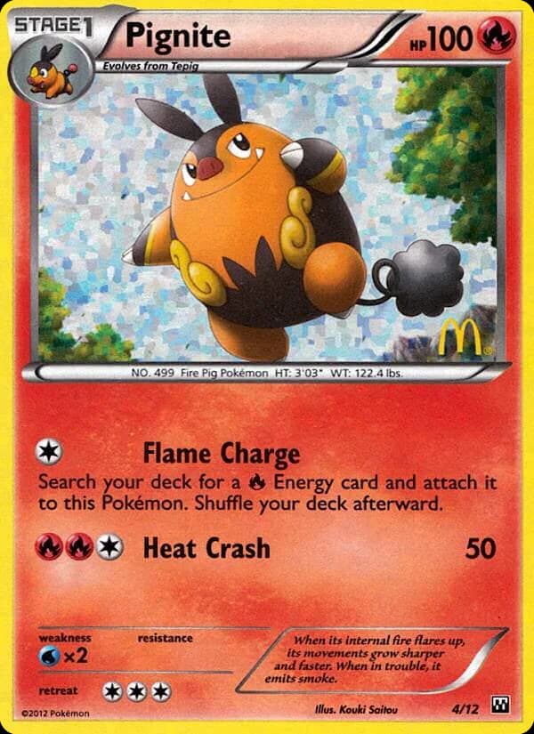 Carte Pokémon Grotichon #4 — 2012 Promo McDonald's