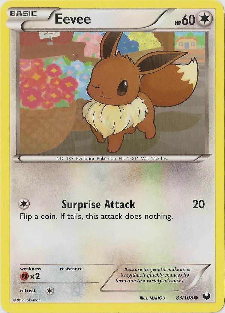 Carte Pokémon Évoli #12 — 2013 Promo McDonald's