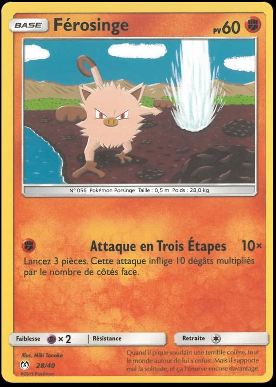 Carte Pokémon Férosinge #28 — 2019 Promo McDonald's