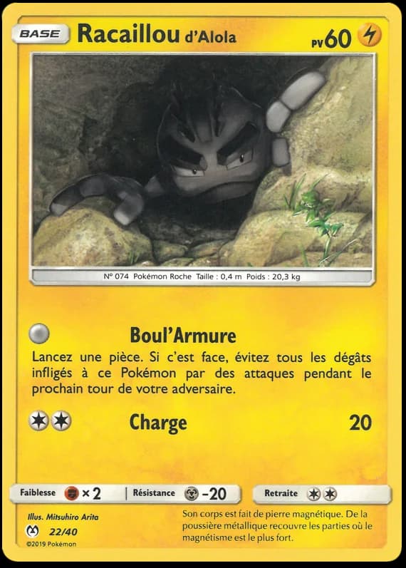 Carte Pokémon Racaillou d'Alola #22 — 2019 Promo McDonald's