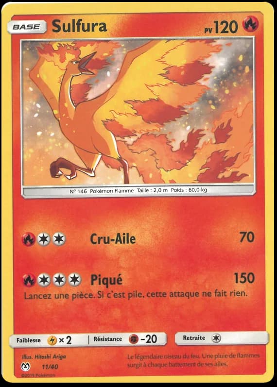 Carte Pokémon Sulfura #11 — 2019 Promo McDonald's