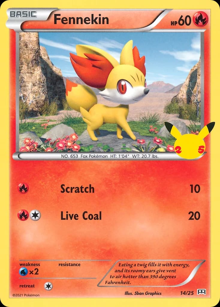 Carte Pokémon Feunnec #14 — 2021 Promo McDonald's