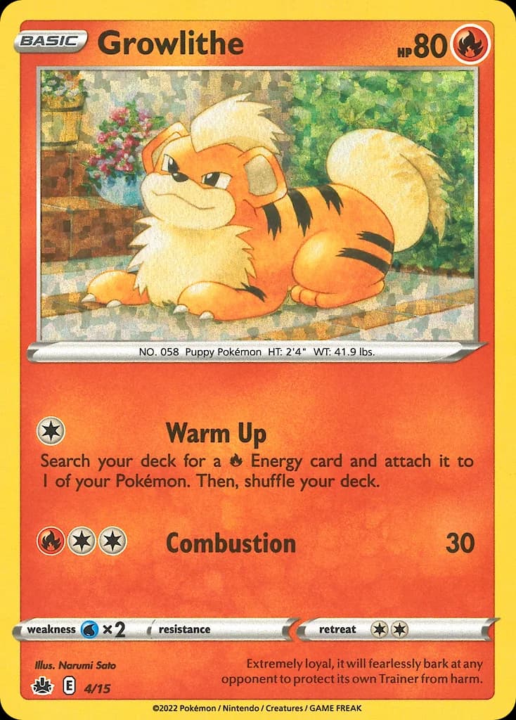 Carte Pokémon Caninos #4 — 2022 Promo McDonald's