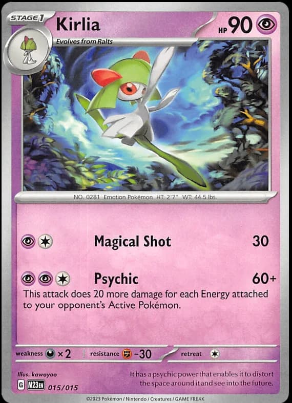 Carte Pokémon Kirlia #15 — 2023 Promo McDonald's