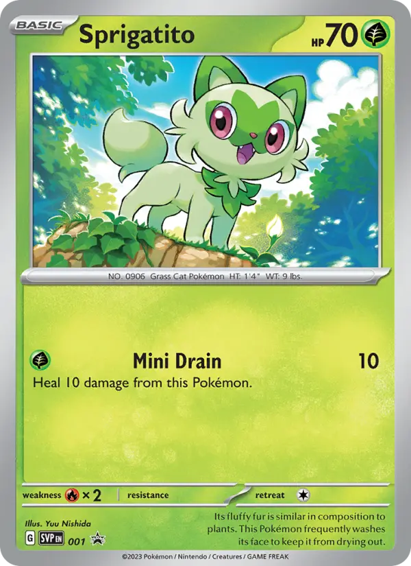 Sprigatito #001 — Scarlet & Violet Promos