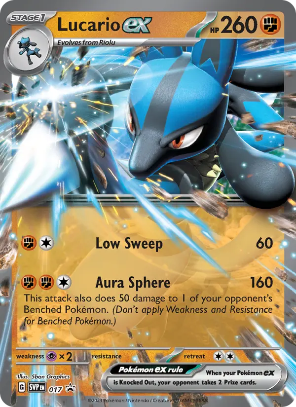 Lucario ex #017 — Scarlet & Violet Promos