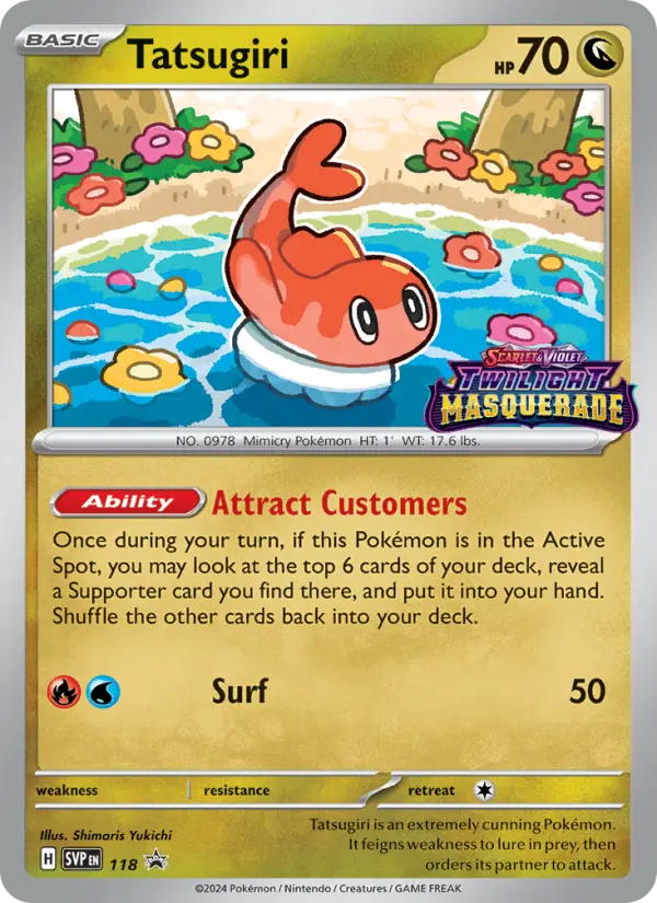 Tatsugiri #118 — Scarlet & Violet Promos