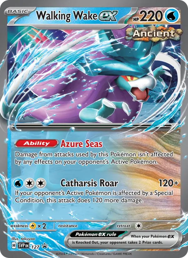 Walking Wake ex #127 — Scarlet & Violet Promos