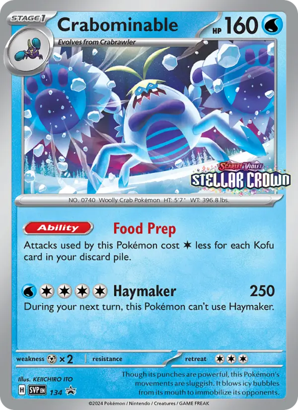 Crabominable #134 — Scarlet & Violet Promos