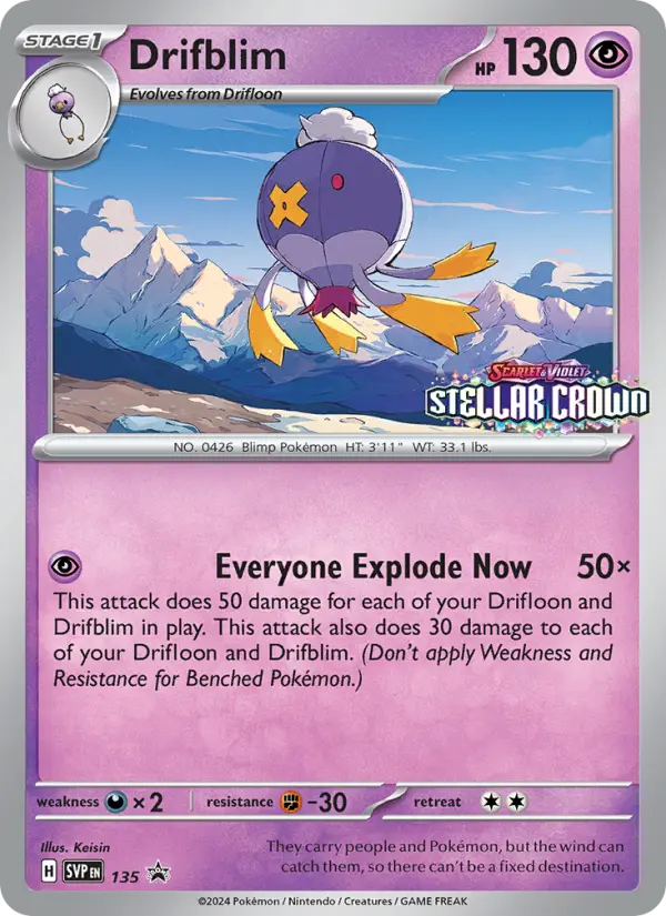 Drifblim #135 — Scarlet & Violet Promos