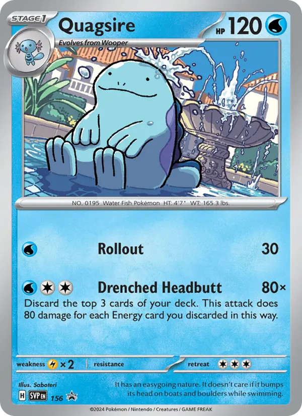 Quagsire #156 — Scarlet & Violet Promos
