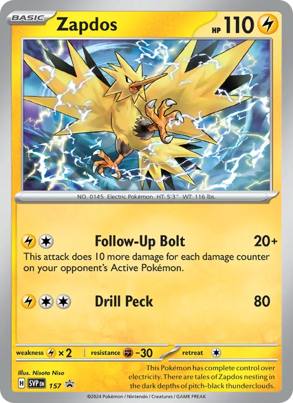 Zapdos #157 — Scarlet & Violet Promos