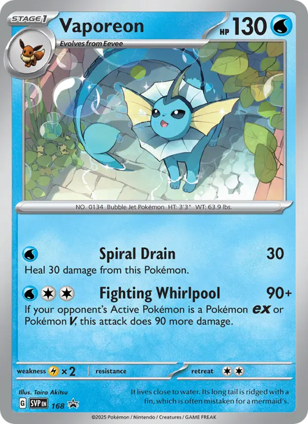 Vaporeon #168 — Scarlet & Violet Promos