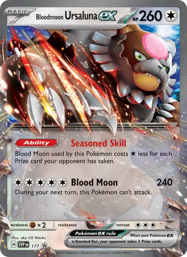 Bloodmoon Ursaluna ex #177 — Scarlet & Violet Promos