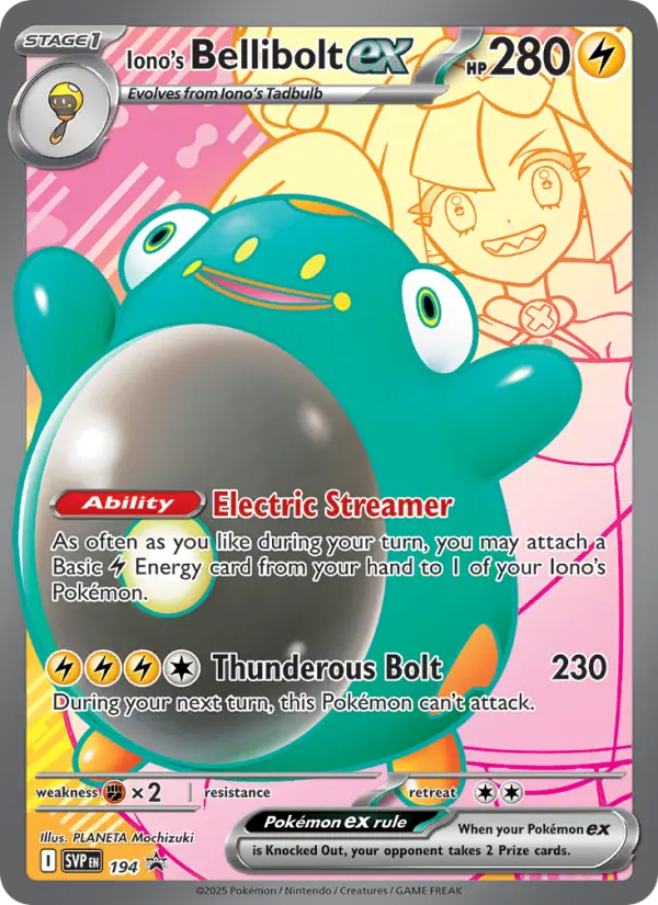 Iono's Bellibolt ex #194 — Scarlet & Violet Promos