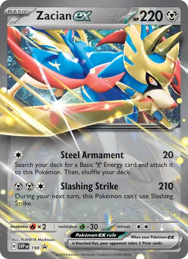Zacian ex #198 — Scarlet & Violet Promos