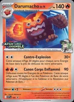 Carte Pokémon Darumacho de N #181 — Promos Écarlate et Violet