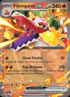 Carte Pokémon Flâmigator-ex #034 — Promos Écarlate et Violet