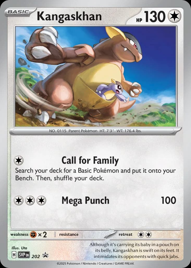Carte Pokémon Kangourex #202 — Promos Écarlate et Violet