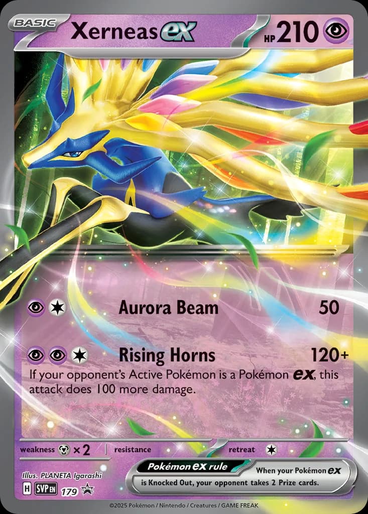 Carte Pokémon Xerneas-ex #179 — Promos Écarlate et Violet