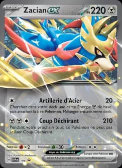 Carte Pokémon Zacian-ex #198 — Promos Écarlate et Violet