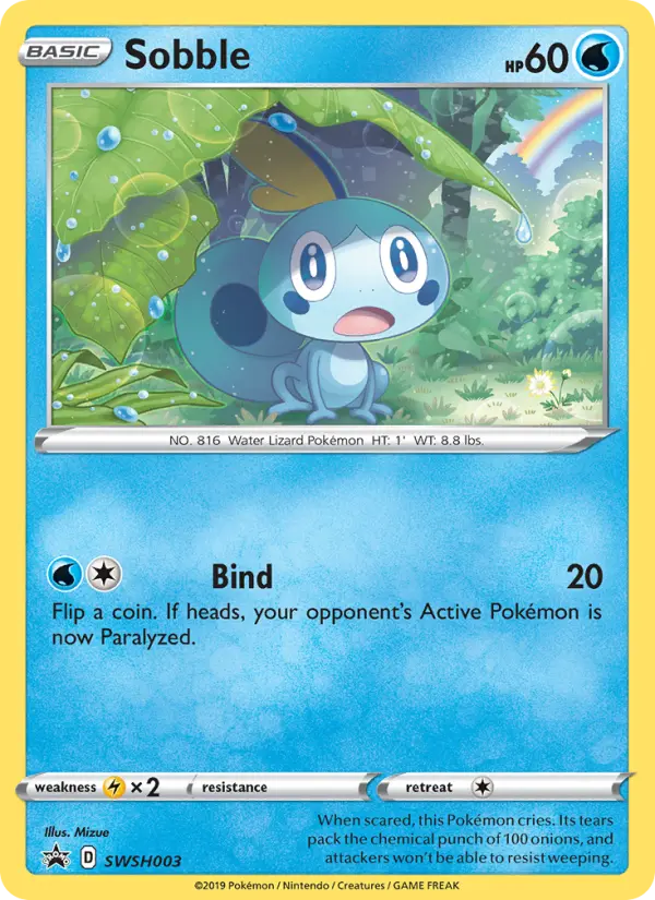 Sobble #SWSH003 — Sword & Shield Promos