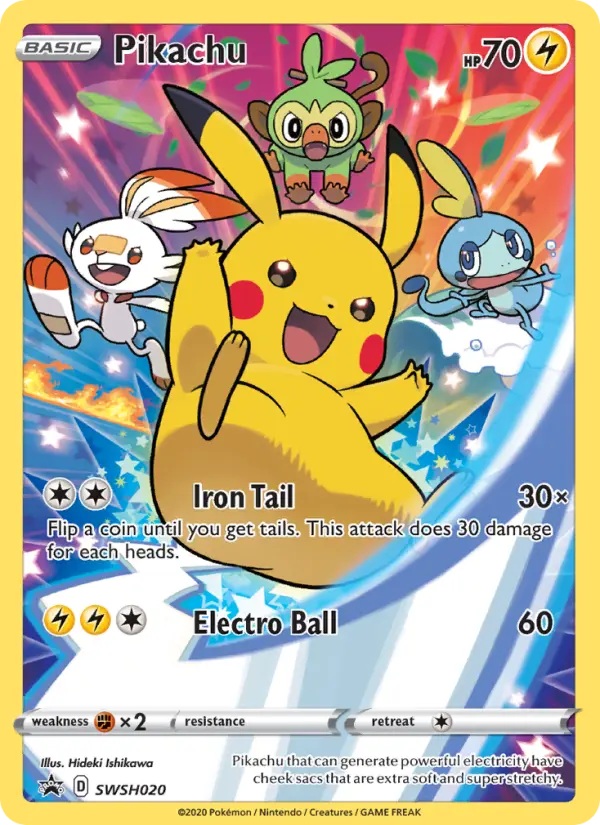 Pikachu #SWSH020 — Sword & Shield Promos