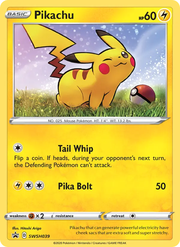 Pikachu #SWSH039 — Sword & Shield Promos