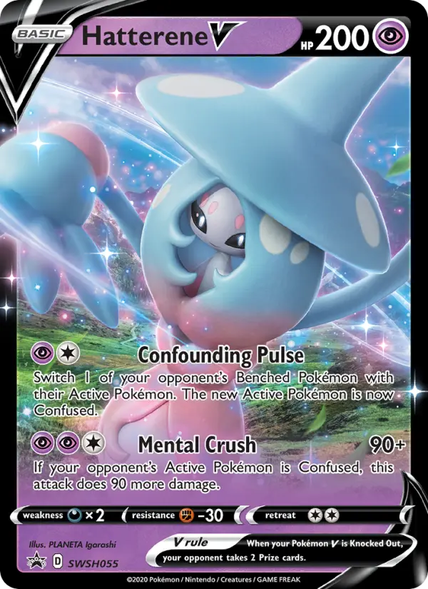 Hatterene V #SWSH055 — Sword & Shield Promos