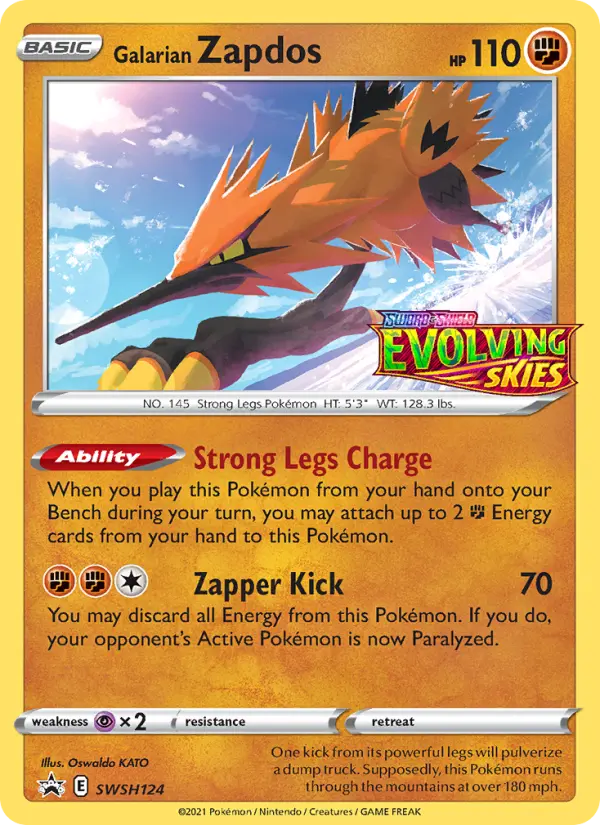Galarian Zapdos #SWSH124 — Sword & Shield Promos