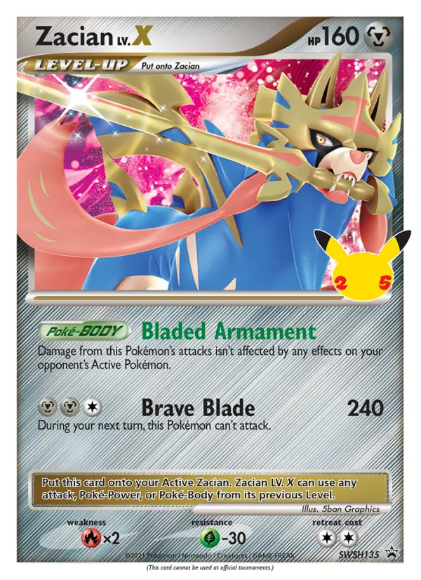 Zacian #SWSH135 — Sword & Shield Promos