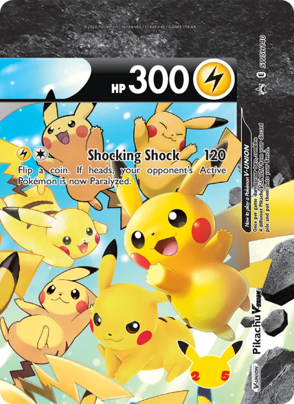 Pikachu V-UNION #SWSH140 — Sword & Shield Promos