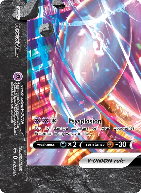 Mewtwo V-UNION #SWSH161 — Sword & Shield Promos