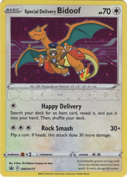 Special Delivery Bidoof #SWSH177 — Sword & Shield Promos