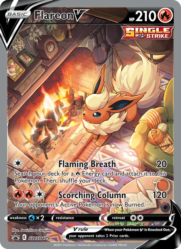 Flareon V #SWSH179 — Sword & Shield Promos