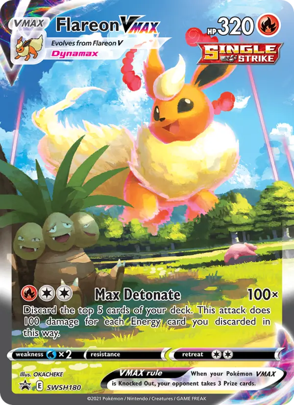 Flareon VMAX #SWSH180 — Sword & Shield Promos