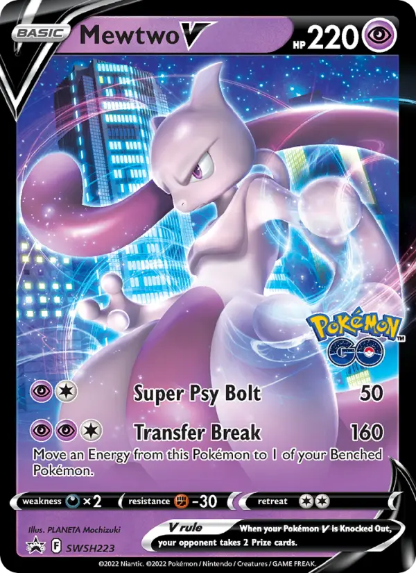 Mewtwo V #SWSH223 — Sword & Shield Promos