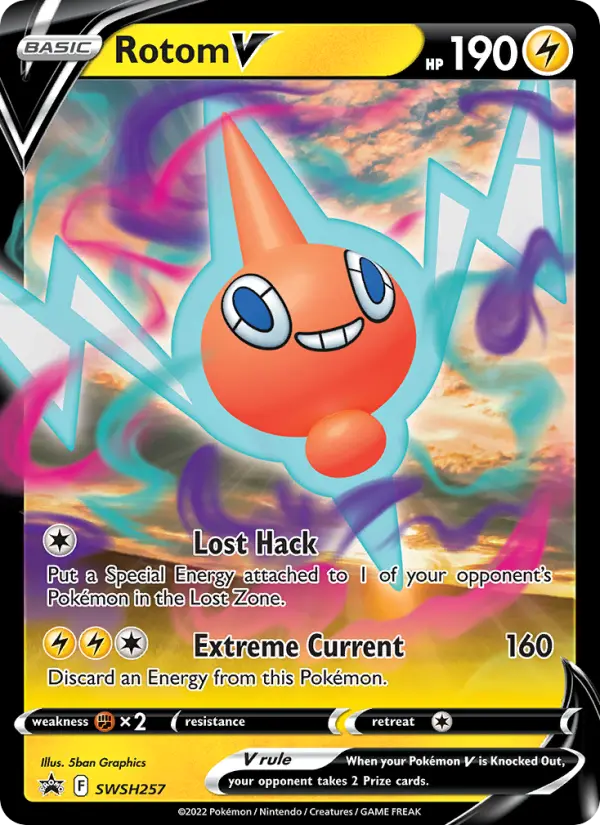 Rotom V #SWSH257 — Sword & Shield Promos