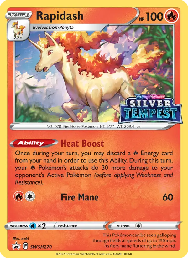 Rapidash #SWSH270 — Sword & Shield Promos