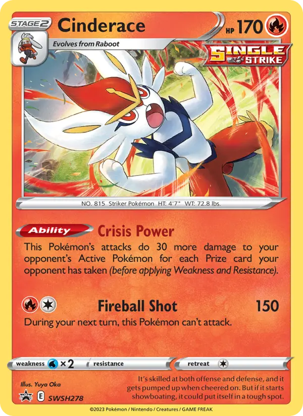 Cinderace #SWSH278 — Sword & Shield Promos