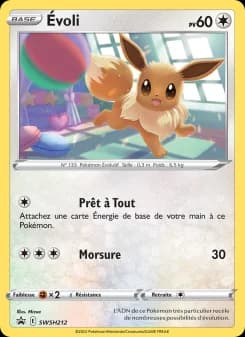 Carte Pokémon Évoli #SWSH212 — Promos Épée et Bouclier