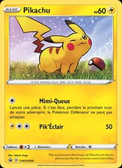 Carte Pokémon Pikachu #SWSH039 — Promos Épée et Bouclier