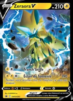 Carte Pokémon Zeraora V #SWSH263 — Promos Épée et Bouclier
