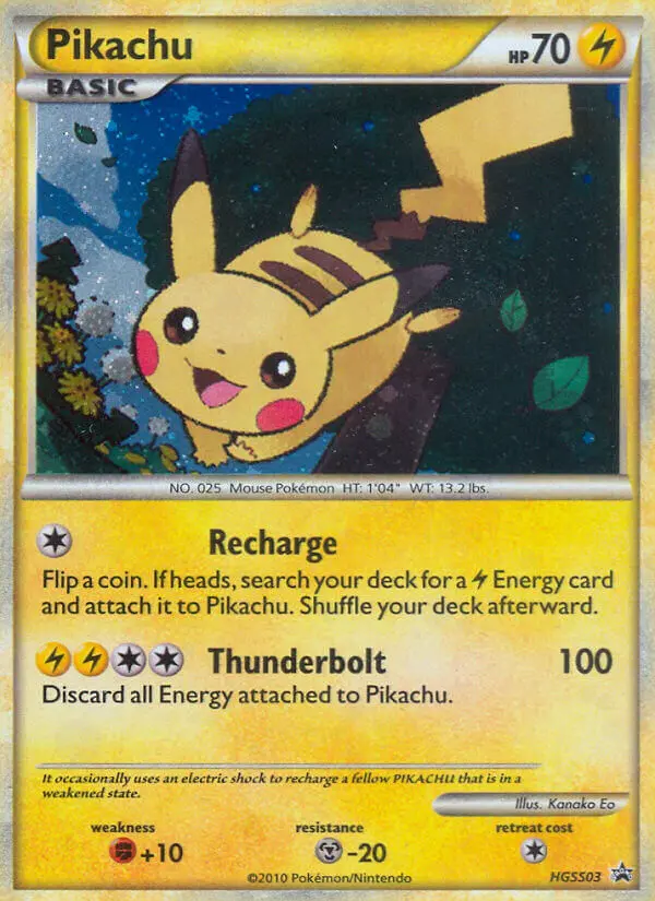 Pikachu #HGSS03 — HeartGold SoulSilver Promos