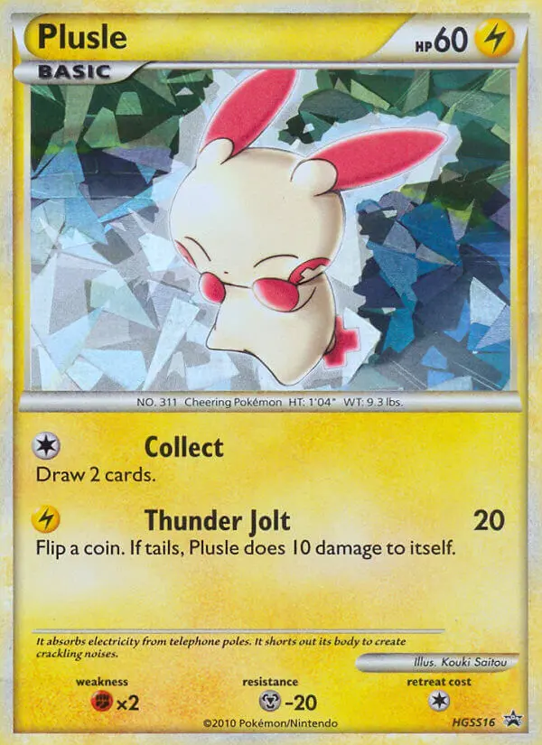 Plusle #HGSS16 — HeartGold SoulSilver Promos