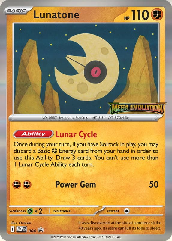 Lunatone #004 — Mega Evolution Promos