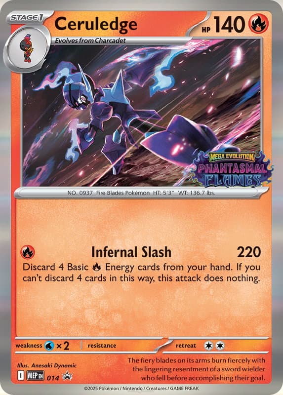 Ceruledge #014 — Mega Evolution Promos